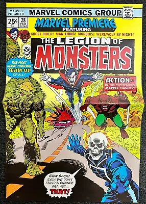 Buy Legion Of Monsters From Marvel Premiere #28 Marvel Comics Poster • 9.01£