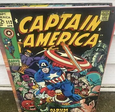 Buy Marvel Captain America #112 Embossed Tin Metal Comic Book Cover Sign Open Road • 6.07£