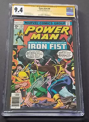 Buy Power Man #48 • Cgc 9.4 White Pgs • 1st Cage/iron Fist Mtg •signed By Claremont • 179.25£