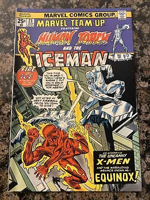 Buy Marvel Team-Up #23 (1974) Human Torch & Iceman NM- Or Better • 47.32£