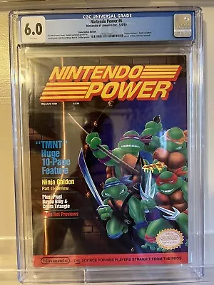 Buy Nintendo Power Magazine #6 Teenage Mutant Ninja Turtles TMNT CGC Grade 6.0 WP • 217.42£