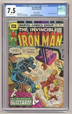Buy Iron Man 86 (CGC 7.5) 1st Appearance Of Blizzard 30 Cent Price Variant 1976 O430 • 39.59£
