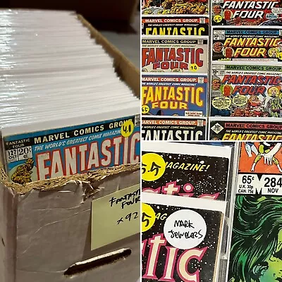 Buy Short Box Of Vintage Marvel Bronze/Copper Age Fantastic Four Comics • 234.02£
