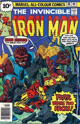 Buy Iron Man (1968) #  88 UK Price (5.0-VGF) Thanos Cameo, Blood Brothers 1976 • 9£