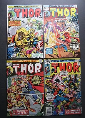 Buy THOR Lot Of 4 Comics 242 244 245 249 Marvel High Grade • 24.07£