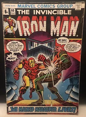 Buy INVINCIBLE IRON MAN #60 Comic Marvel Comics Bronze Age • 6.85£
