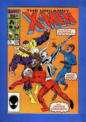 Buy UNCANNY X-MEN #215 CRISP UNREAD 1st STONEWALL & SUPER SABRE (1987) • 4.69£