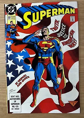Buy Superman #53 DC Comics Copper Age ORDWAY AND JANKE Vf/nm • 3.96£