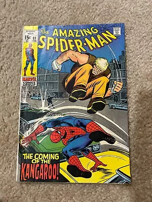 Buy THE AMAZING SPIDER-MAN #81 VG+ 1970 The Kangaroo • 19.99£