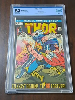 Buy Thor 201 Cbcs 9.2  Origin Of Ego Prime Begins  - Hela And Pluto Appearance • 116.62£