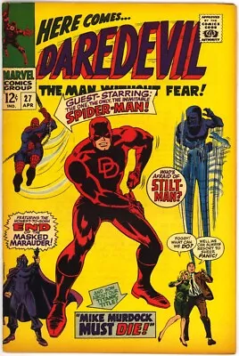 Buy Daredevil 27 F/vf Spider-man Stan Lee Gene Colan Stilt-man Marvel Silver Bin • 47.44£