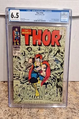 Buy Thor #154 CGC 6.5 1st Appearance Of Mangog Ulik Appearance 1968 MARVEL COMICS  • 55.97£