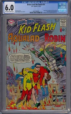 Buy Brave And The Bold #54 Cgc 6.0 1st Teen Titans Batman Flash Aquaman • 477.98£