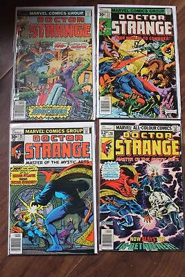 Buy Marvel Doctor Strange Master Arts 21 22 25 28 - 4 Comic Set Run Rare 7.0 1977 • 25.99£