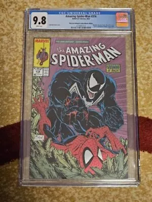 Buy ️AMAZING SPIDER-MAN #316 Todd McFarlane MEXICAN FOIL  CGC 9.8 Limited To 1000 • 205.08£