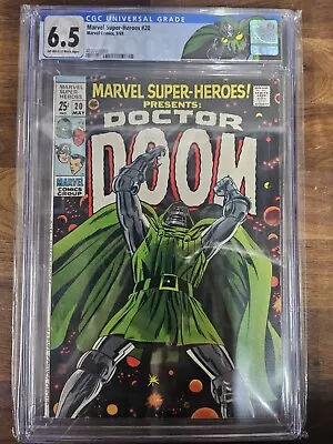 Buy Marvel Super-Heroes 20 CGC 6.5 White Pages Doctor Doom Story, 1st App Of Valeria • 300.93£