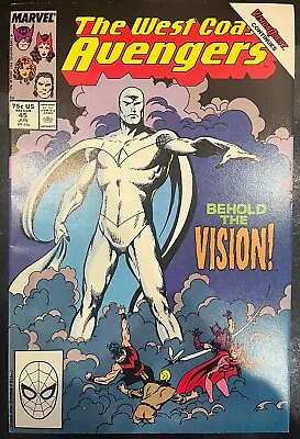 Buy MARVEL COMICS WEST COAST AVENGERS #45 1988 1st Appearance Of White Vision NM • 29.99£