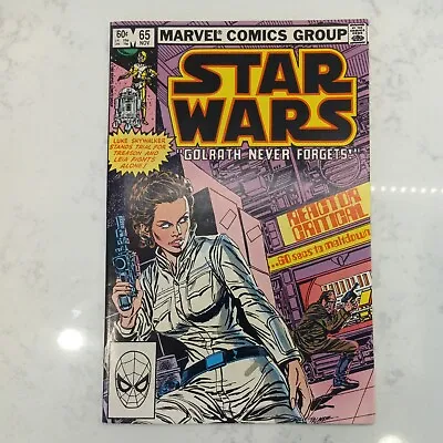 Buy Star Wars #65 November- Marvel Comics 1982  Golrath Never Forgets   • 5.99£