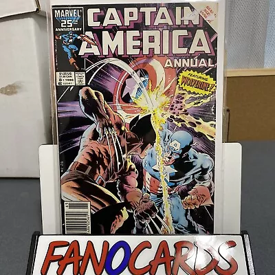 Buy Captain America Annual #8 Wolverine! Zeck Marvel 1986 Comics Newsstand • 23.34£