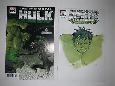 Buy Immortal Hulk #43 Vs Aliens Declan Shalvey Variant W/ #48 Variant- High Grade-NM • 15.18£