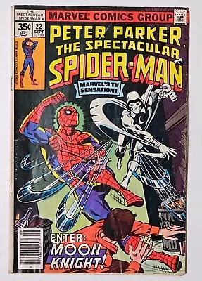 Buy Spectacular Spider-Man #22 Mike Zeck Art 1st Mtg Moon Knight  • 5.93£