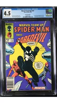 Buy Marvel Team-Up #141 1984 CGC 4.5 Newsstand - Ties W/ ASM #252 1st Black Costume • 79.05£