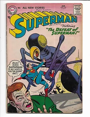 Buy Superman 110 - Vg+ 4.5 - Lois Lane - Lex Luthor - Perry White (1957) • 82.15£