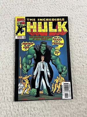 Buy The Incredible Hulk #474 Last Issue Marvel Comics 1999 • 7.90£