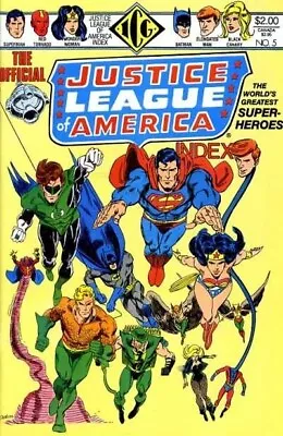 Buy Free P & P; Official Index To The Justice League Of America #5 (Oct 1986) - (JC) • 4.99£
