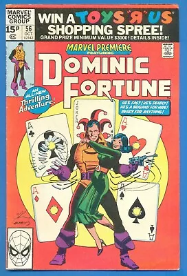 Buy MARVEL PREMIERE FEATURING DOMINIC FORTUNE.No.56.OCTOBER 1980.MARVEL COMICS • 2£