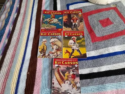 Buy 5 Kit Carson Cowboy Comics Nos 189 265 269 277 317 1950's Percy Brothers Box 35 • 19.99£