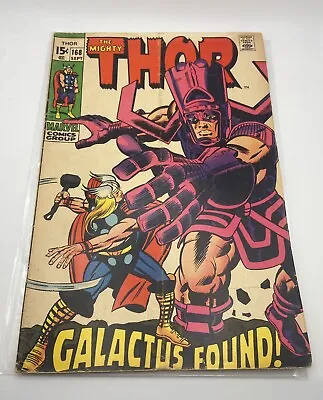 Buy THOR #168 (Marvel 1969) Origin Of GALACTUS & 1st Appearance Of THERMAL MAN • 51.45£