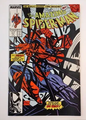 Buy Amazing Spider-Man #317  VF 8.0  Venom App. Todd McFarlane HOT🔥 KEY🔑 July 1989 • 33.63£