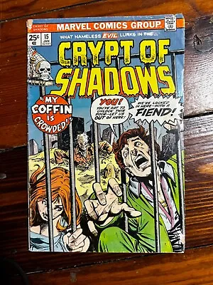 Buy Crypt Of Shadows #15 Marvel Comics Horror 1975 Cover Art Gill Kane • 3.20£
