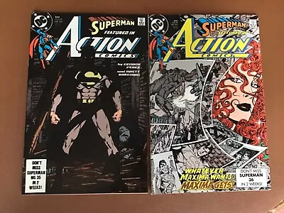 Buy DC Comics Action Comics 1989 Volume One Issue 644 & 645 =====——- • 5.49£
