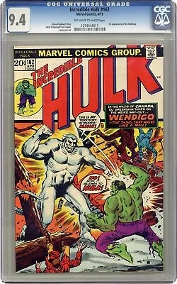 Buy Incredible Hulk #162 CGC 9.4 1973 1074444011 • 697.70£