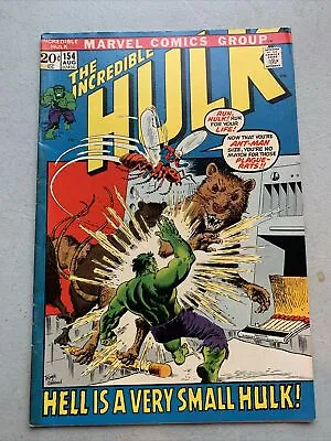 Buy The Incredible Hulk #154 August 1972 Marvel  • 9.59£