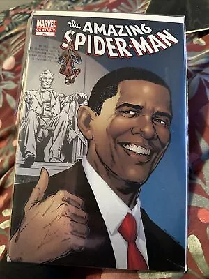 Buy “The Amazing Spider-Man” #583 (Marvel) HTF 5th Printing Variant Barack Obama • 5£