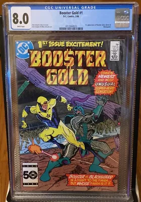 Buy Booster Gold #1 1st Appearance Of Booster Gold And Skeets Cgc 8.0 White Pages • 79.44£