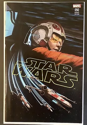 Buy MARVEL Star Wars #50, Rahzzah Exclusive Variant X-Wing Luke Skywalker Cover NM • 9.49£