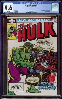Buy Incredible Hulk # 271 CGC 9.6 White (Marvel, 1982) 1st Rocket Racoon • 359.78£