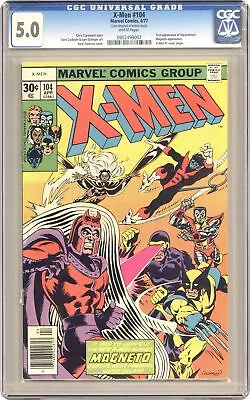 Buy Uncanny X-Men #104 CGC 5.0 1977 0902499007 1st App. Starjammers • 55.19£