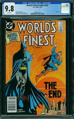 Buy WORLD'S FINEST COMICS 323 CGC 9.8 WP Rare 1of8 LAST ISSUE SUPERMAN BATMAN DC1985 • 340.62£