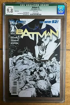Buy Batman #1 1:200 Greg Capullo Sketch Variant CGC 9.8 Signed Capullo Scott Snyder • 1,095£