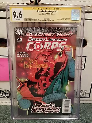 Buy Green Lantern Corps #43 CGC 9.6 Guy Gardner Red Lantern Signed Gleason • 197.09£