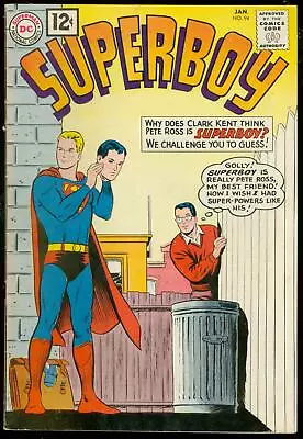 Buy Superboy #94  1962 - DC  -VG - Comic Book • 28.40£