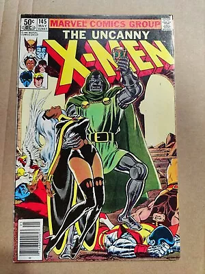 Buy Uncanny X-Men 145 FN Classic Dave Cockrum Doctor Doom Cover NEWSSTAND 1981 • 11.99£