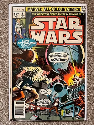 Buy Vintage Marvel Star Wars 5 1977 Comic Key Book Uk Price Variant • 6.50£