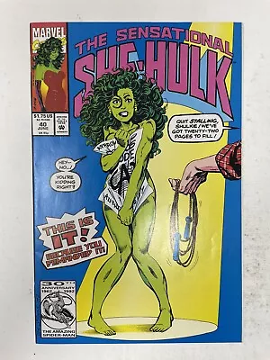Buy The Sensational She-Hulk #40 Nude Jump Rope Cover 1992 Marvel Comics MCU • 111.20£