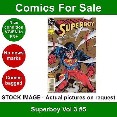 Buy DC Superboy Vol 3 #5 Comic - VG/FN+ 01 June 1994 • 3.99£